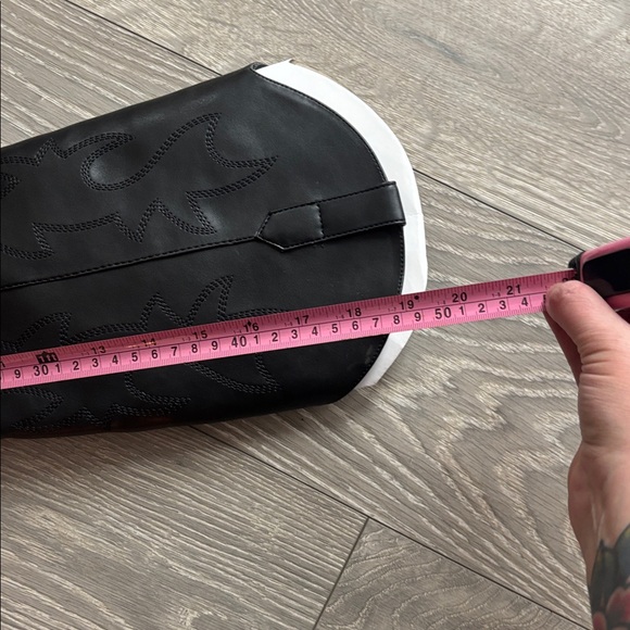 Steve Madden Black Tall Cowboy Boots - Picture 8 of 8